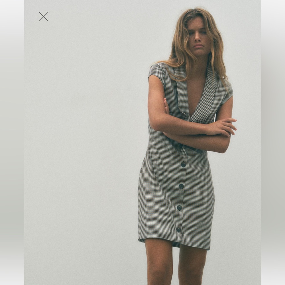 Zara Plaid Mini Dress